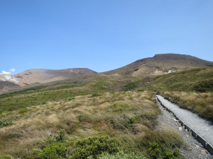 Mt. Tongariro nach den Serpentinen